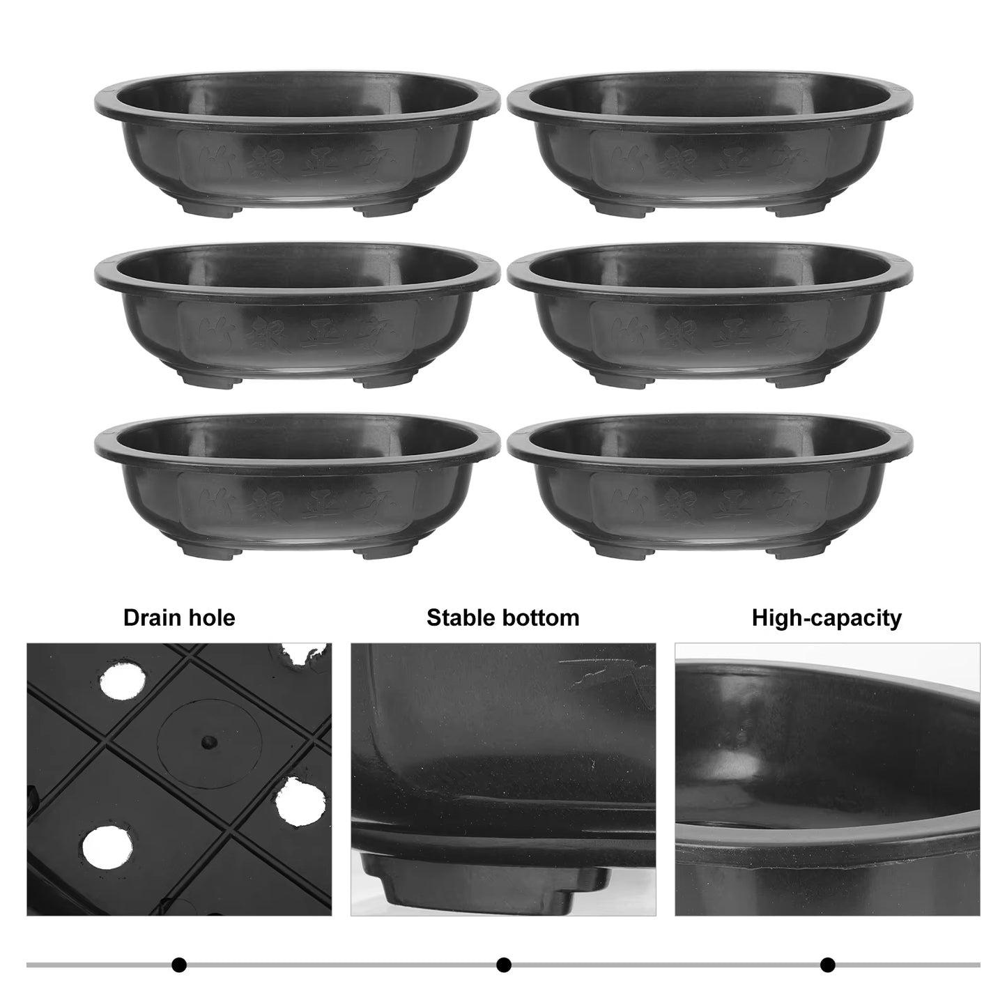 Modern Plastic Flowerpot Durable Planter Safe Container Gardening Pot Plant Holder Home Decor Supplies Indoor Accessories Yard