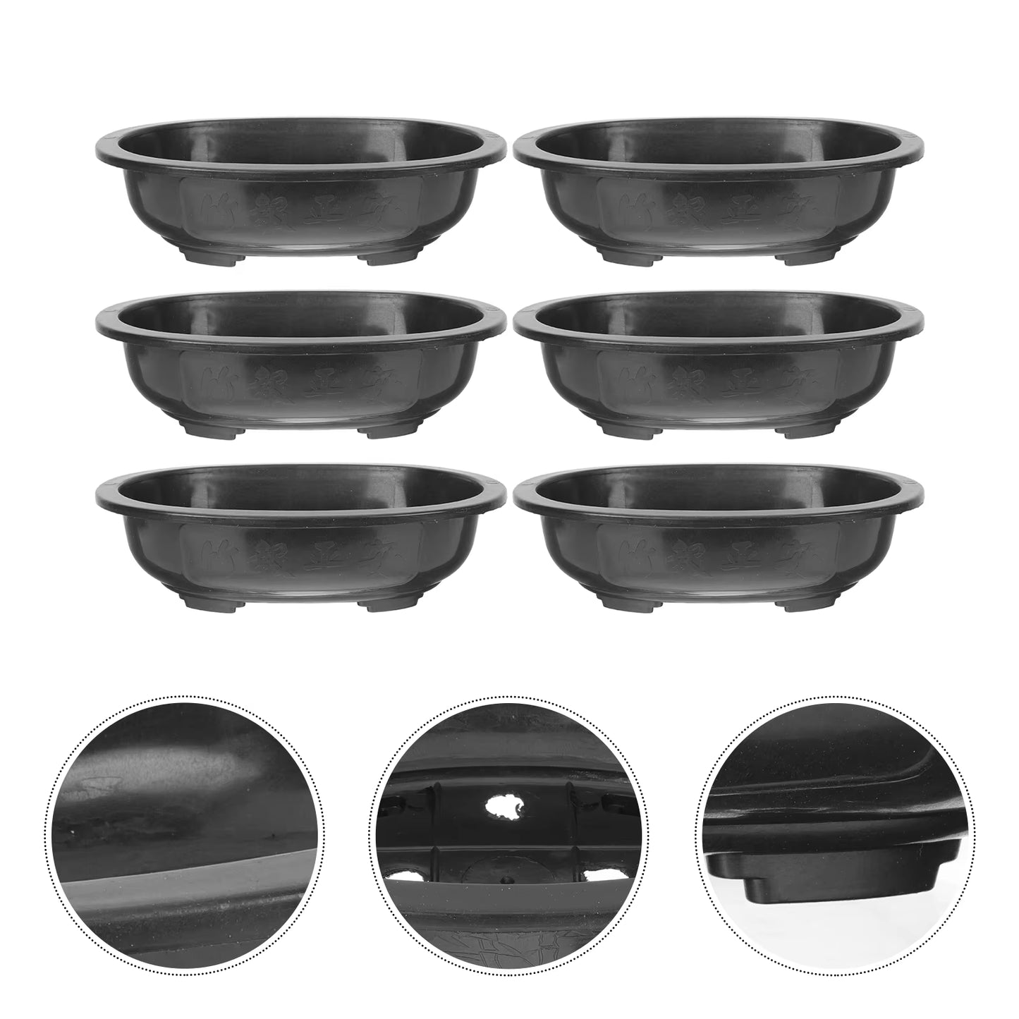 Modern Plastic Flowerpot Durable Planter Safe Container Gardening Pot Plant Holder Home Decor Supplies Indoor Accessories Yard