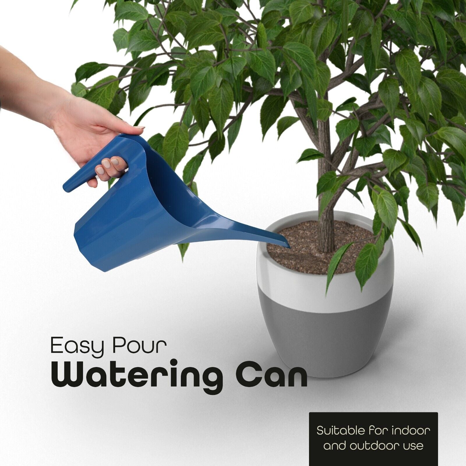 1.25L Small Watering Can with Long Spont Perfect for Watering Plants and Pets