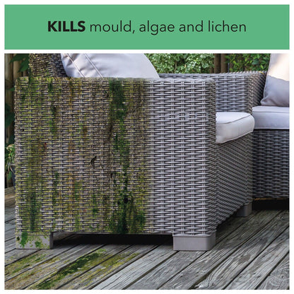 Spray and Leave 5L One Chem Ready to Use Kills Algae Mould Long Hose Trigger